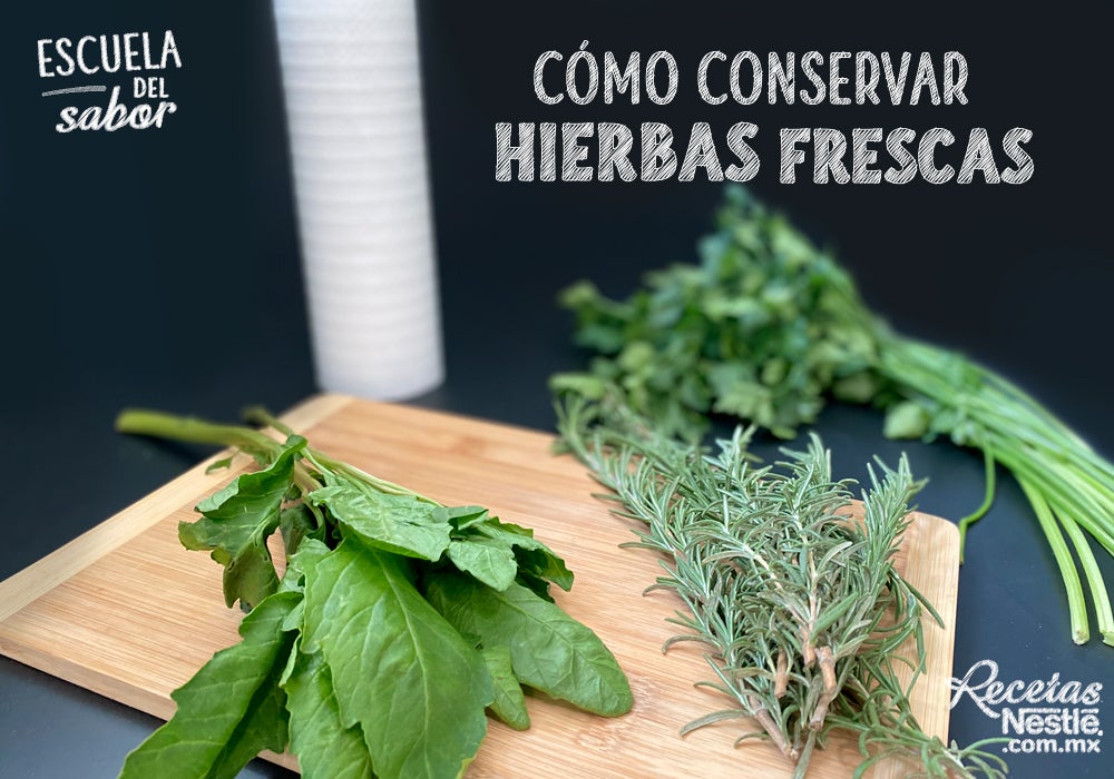 Cómo conservar hierbas frescas