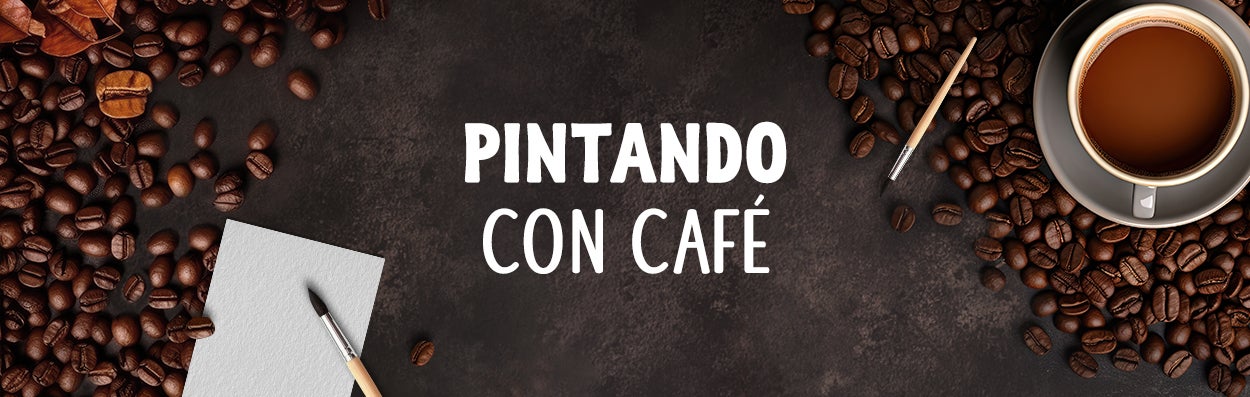 Banner Pintando con café