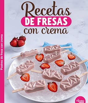 Postres de fresas con crema