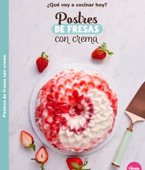 Postres de fresas con crema Postres de fresas con crema