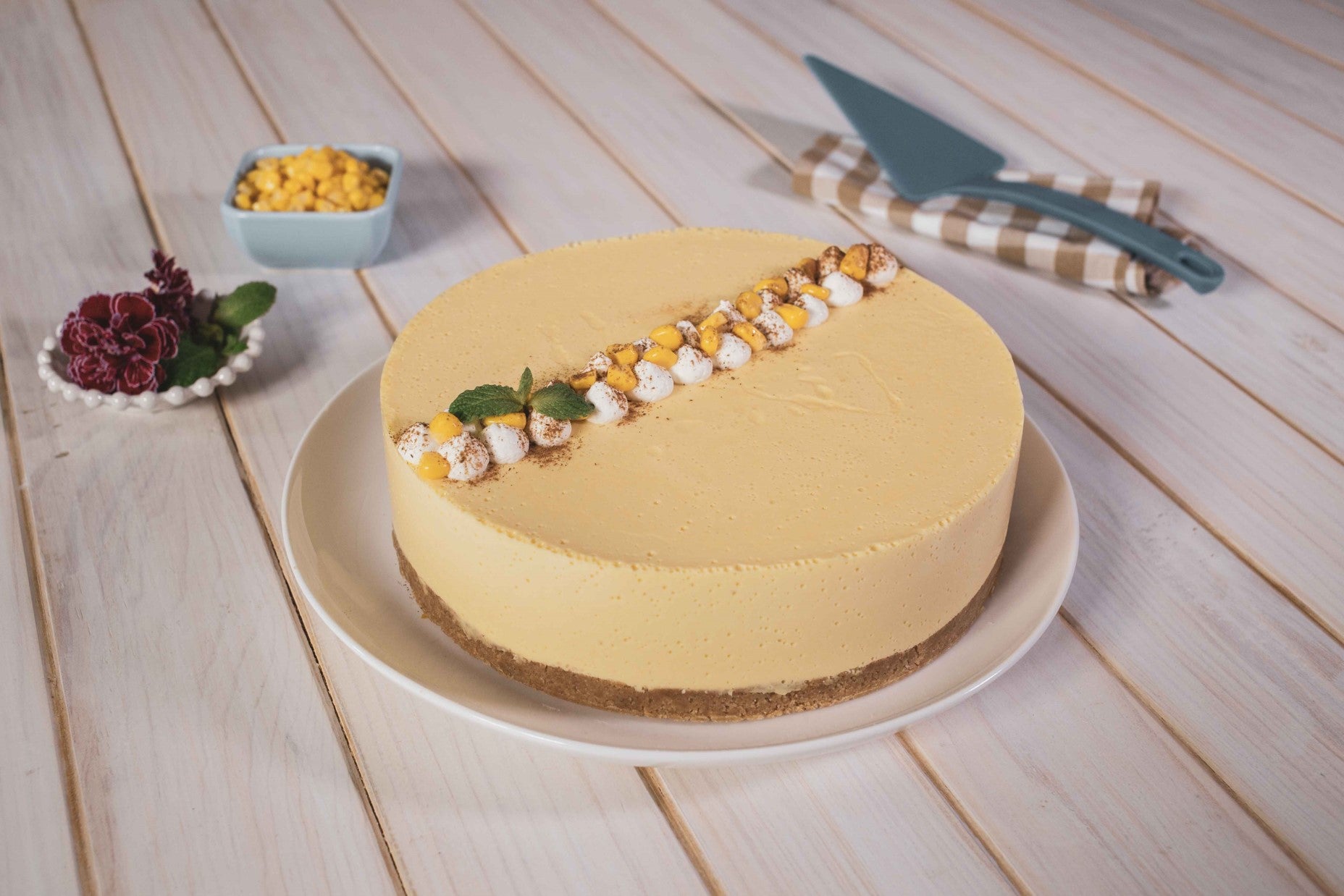 Cheesecake de elote con rompope | Recetas Nestlé