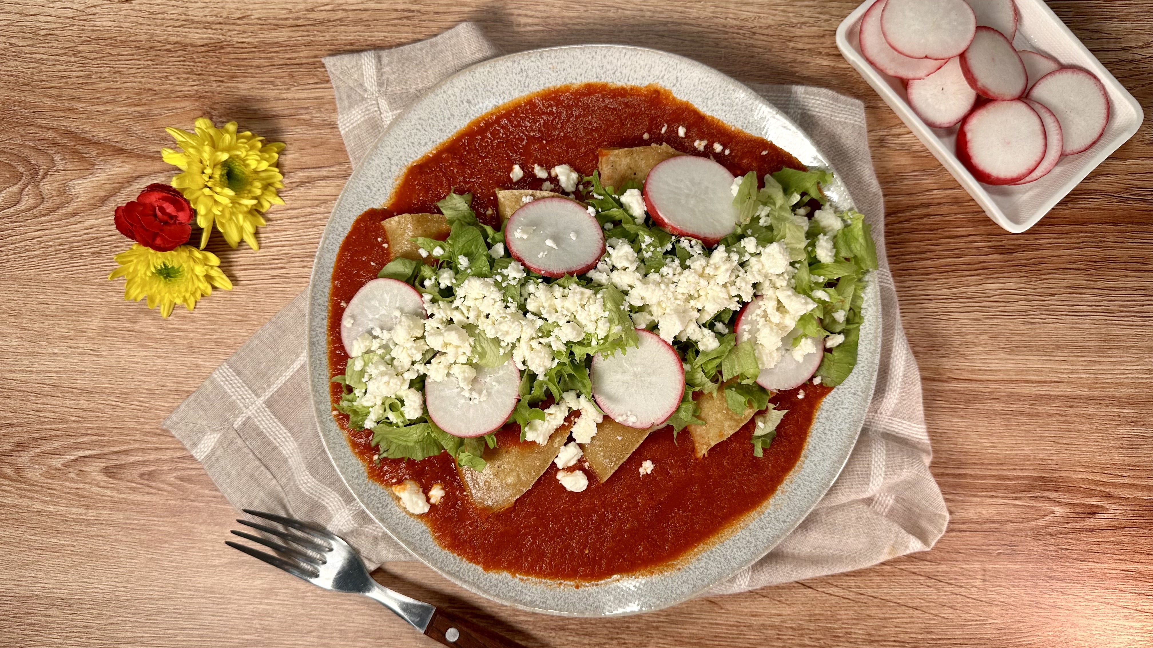 Enchiladas de Queso Fresco