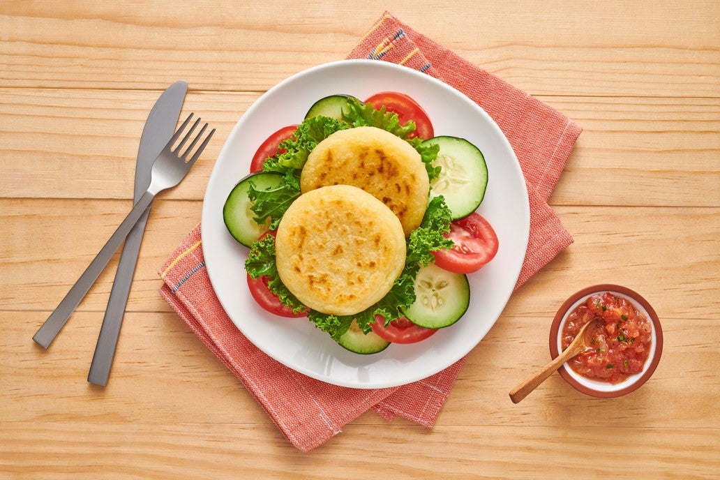 Tortitas de Papa con Ensalada