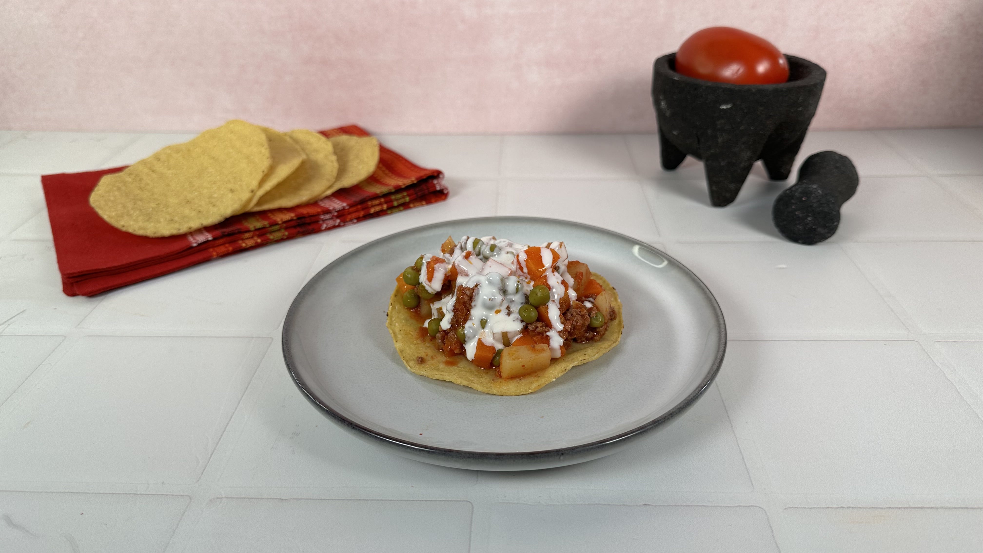 Tostadas de Picadillo