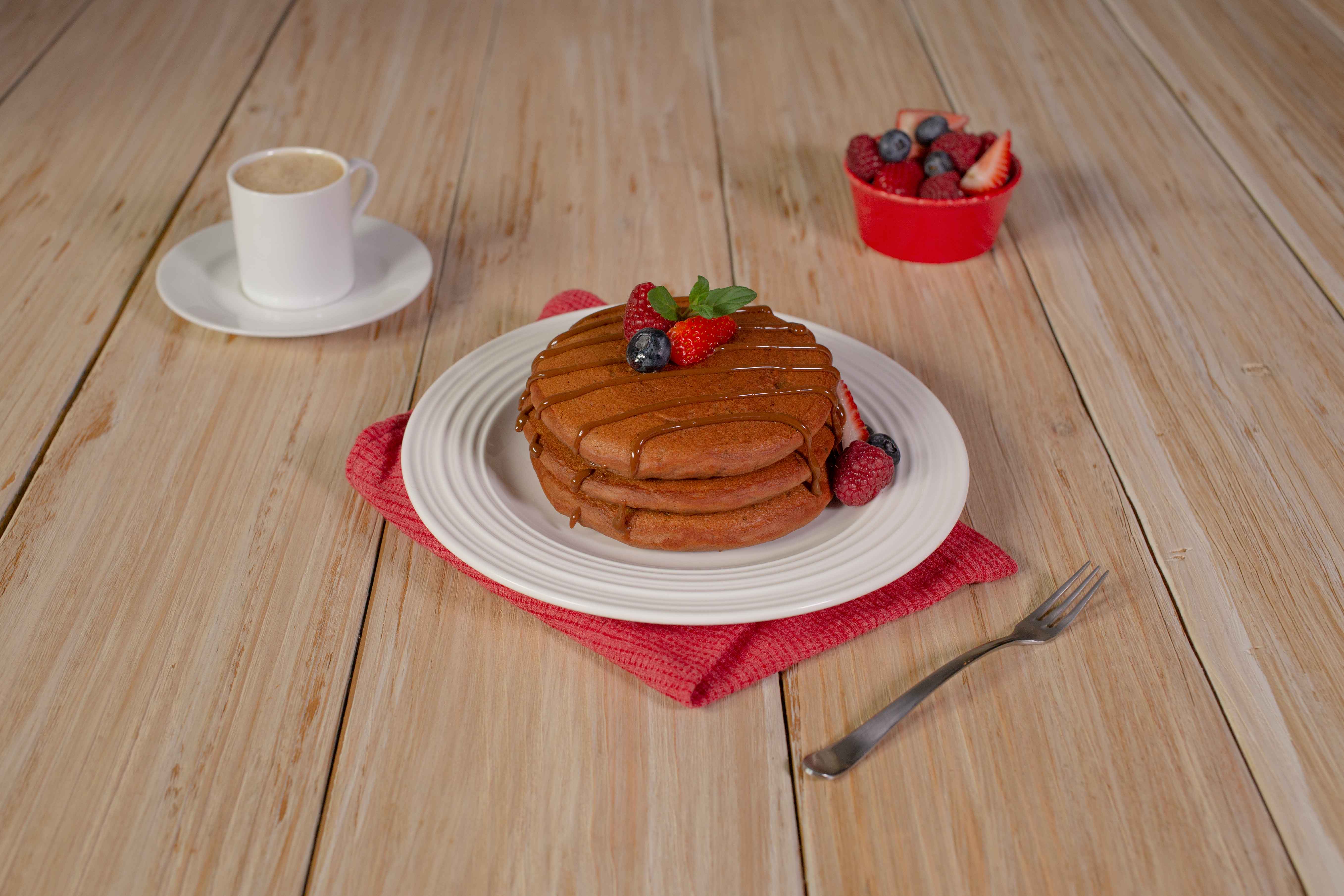 Hot cakes de chocolate