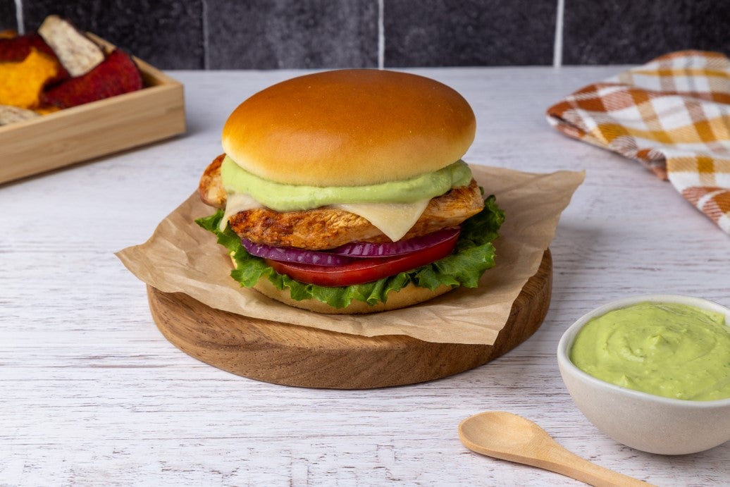 Hamburguesa de Pollo con Guacamole