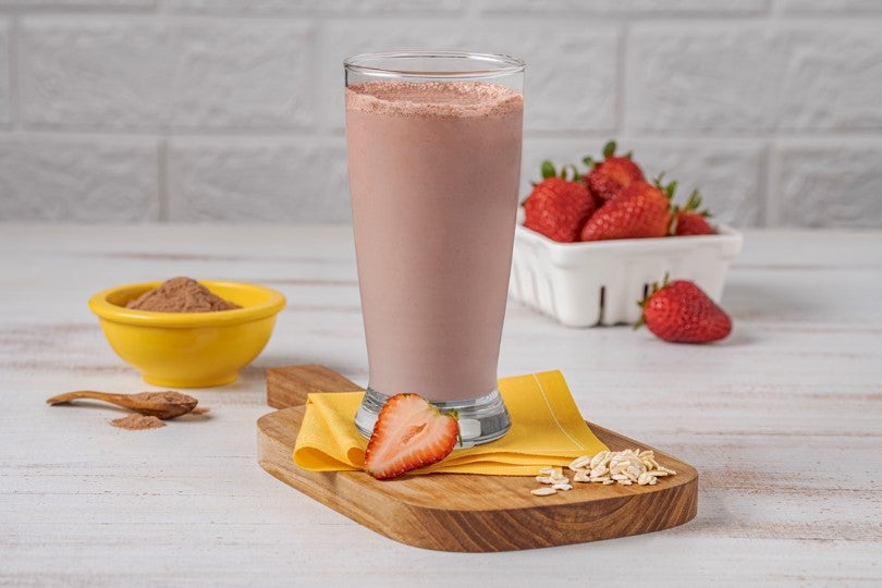 Batido de chocolate y fresa