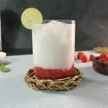 Mocktail de Coco con Frambuesa