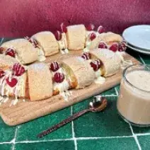 Rosca de Reyes con Chocolate y Frambuesas