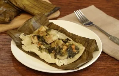 Tamal de verdolagas