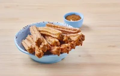 Churros con dulce de leche