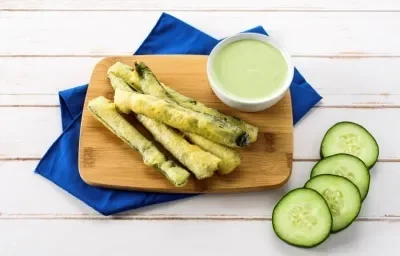 Cáscaras de Pepino Tempura