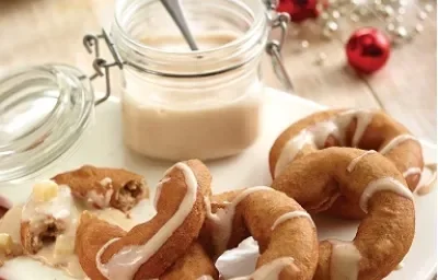 donas con salsa de manzana