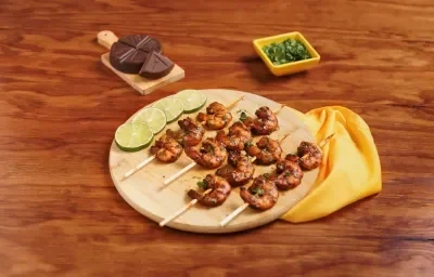 Brochetas de Camarón