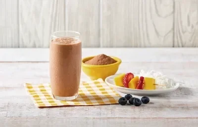 Licuado de chocolate, plátano y chía