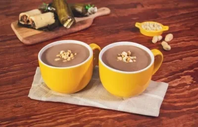 ATOLE de CHOCOLATE ABUELITA con CACAHUATE