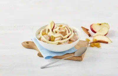 Bowl de galletas con manzana canela