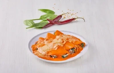 Enchiladas de requesón y espinaca