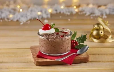 Arroz con leche choco cereza