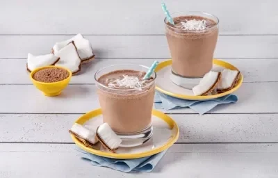 Licuado de Coco con Chocolate