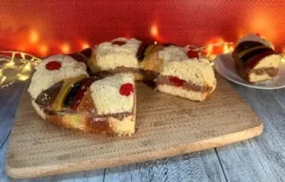 Rosca Rellena de Choco Naranja