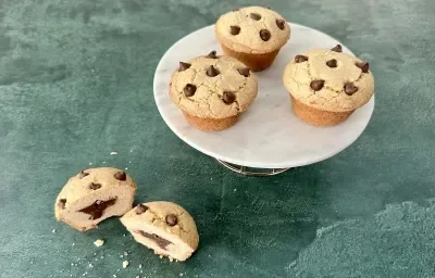 Cupcakes de Galletas de Chispas de Chocolate