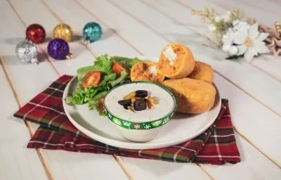 CROQUETAS de BACALAO a la VIZCAÍNA preparadas con Media Crema NESTLÉ® Deslactosada