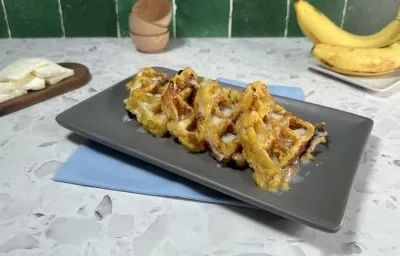 Waffles de Plátano