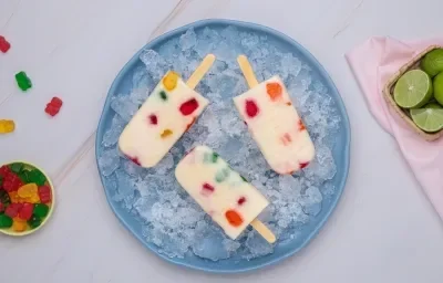 Paletas Cremosas con Gomitas