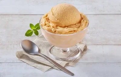 Helado deslactosado de mamey