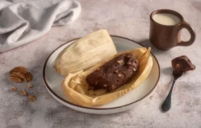 Tamales de Nuez con Chocolate