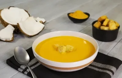 Crema de zanahoria con cúrcuma