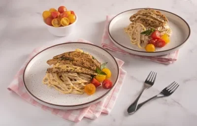 Pasta con Pollo a las Finas Hierbas