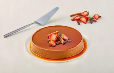 Flan de café de olla deslactosado