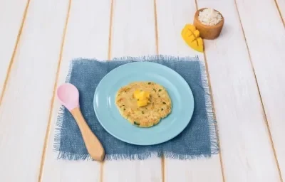 TORTILLITAS de MANGO con ESPINACA preparadas con GERBER®