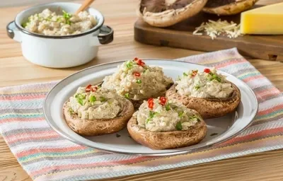 arroz cremoso con portobello