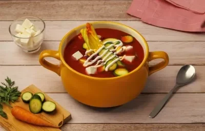 Sopa de Verduras con Queso