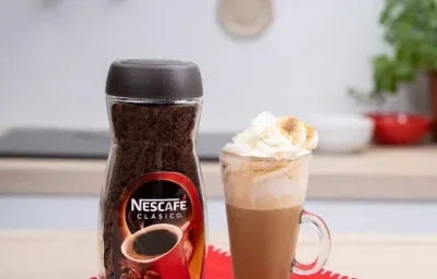 Frappé de café con plátano