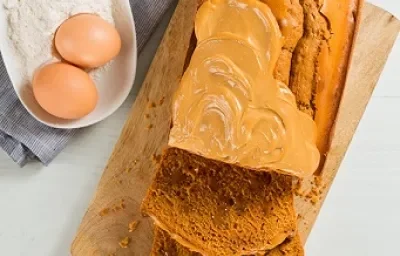 Panqué relleno de dulce de leche