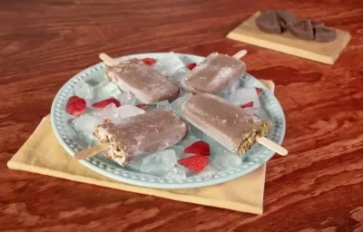 Paletas de chocolate con semillas