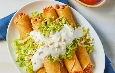 Flautas de papa con atún