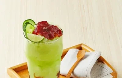 Frappé de pepino con limón