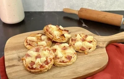 Mini Pizza con Pan de Sándwich