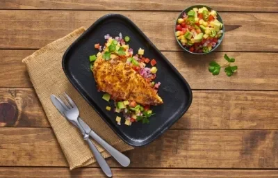 Receta de Pollo Ranchero con pico de gallo