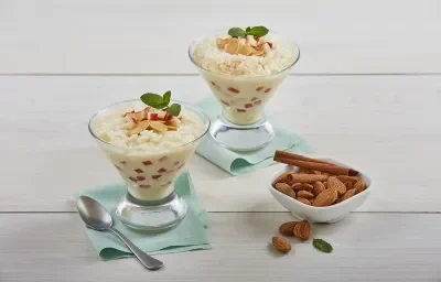 Postre arroz y manzana