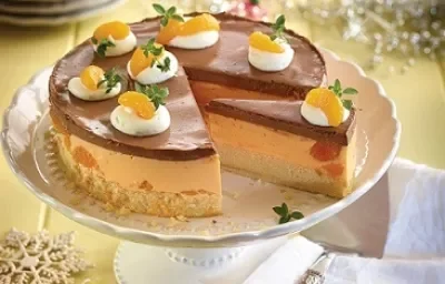 PASTEL DE MOUSSE DE MANDARINA