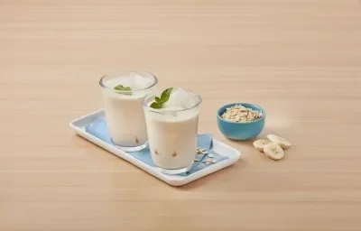 Agua de avena con plátano