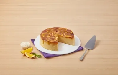 Flan de arroz y naranja