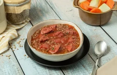 Sopa de Lentejas con Chorizo