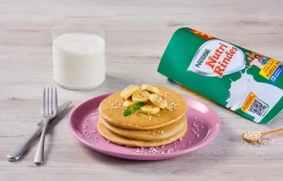 Hot cakes de amaranto y platano